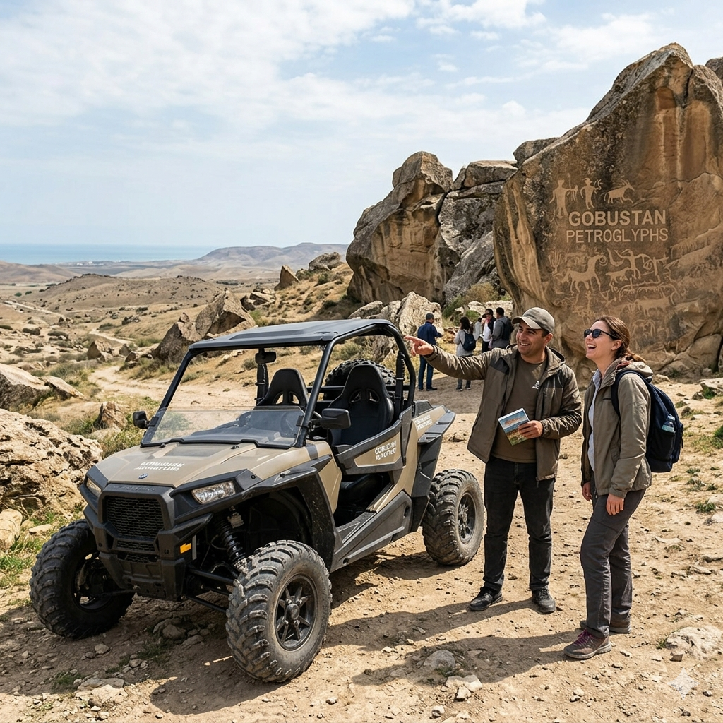 Baku Gobustan-Absheron-Ezraider Tour Off-Road Fee/Lunch Inc