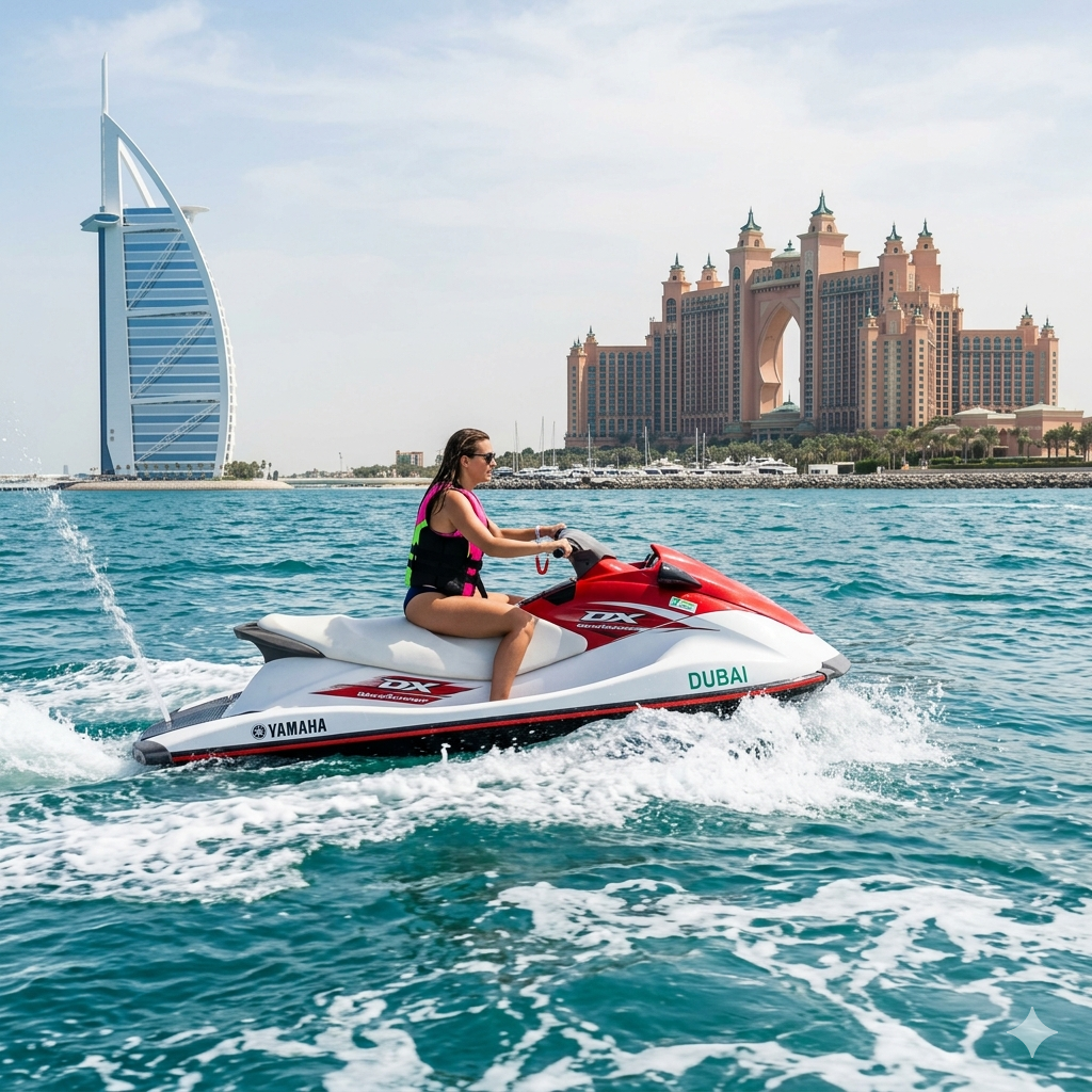 Jetski to Burj Arab-Atlantis w Pic, Video & Icecream